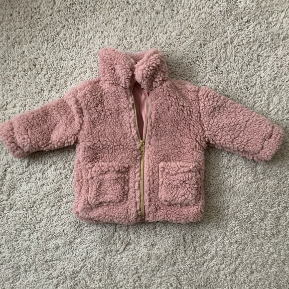 H&M Jackets & Coats Hm Infant Girls Fluffy Winter Coat Poshmark